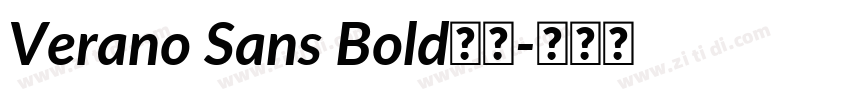 Verano Sans Bold字体字体转换